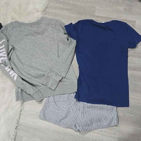 Blue and Gray Love Pink Outfit Set - Picture 5 of 5